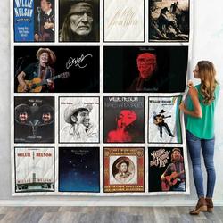 M Willie Nelson Quilt Blanket For Fans 02 and Home Decor