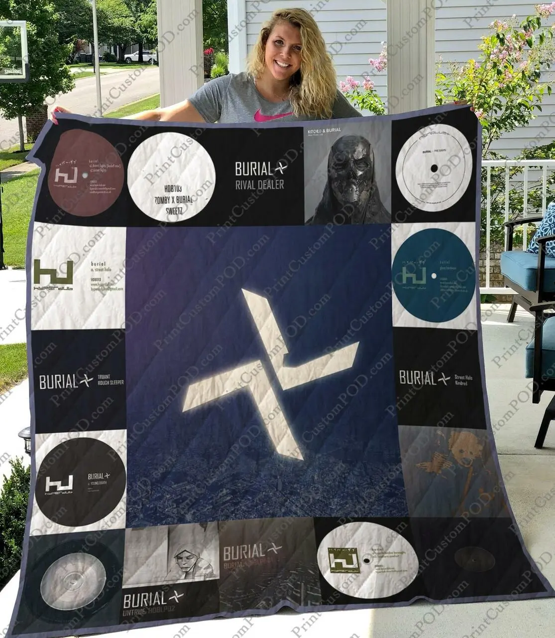M300709 Burial Quilt Blanket Quilt and Home Decor