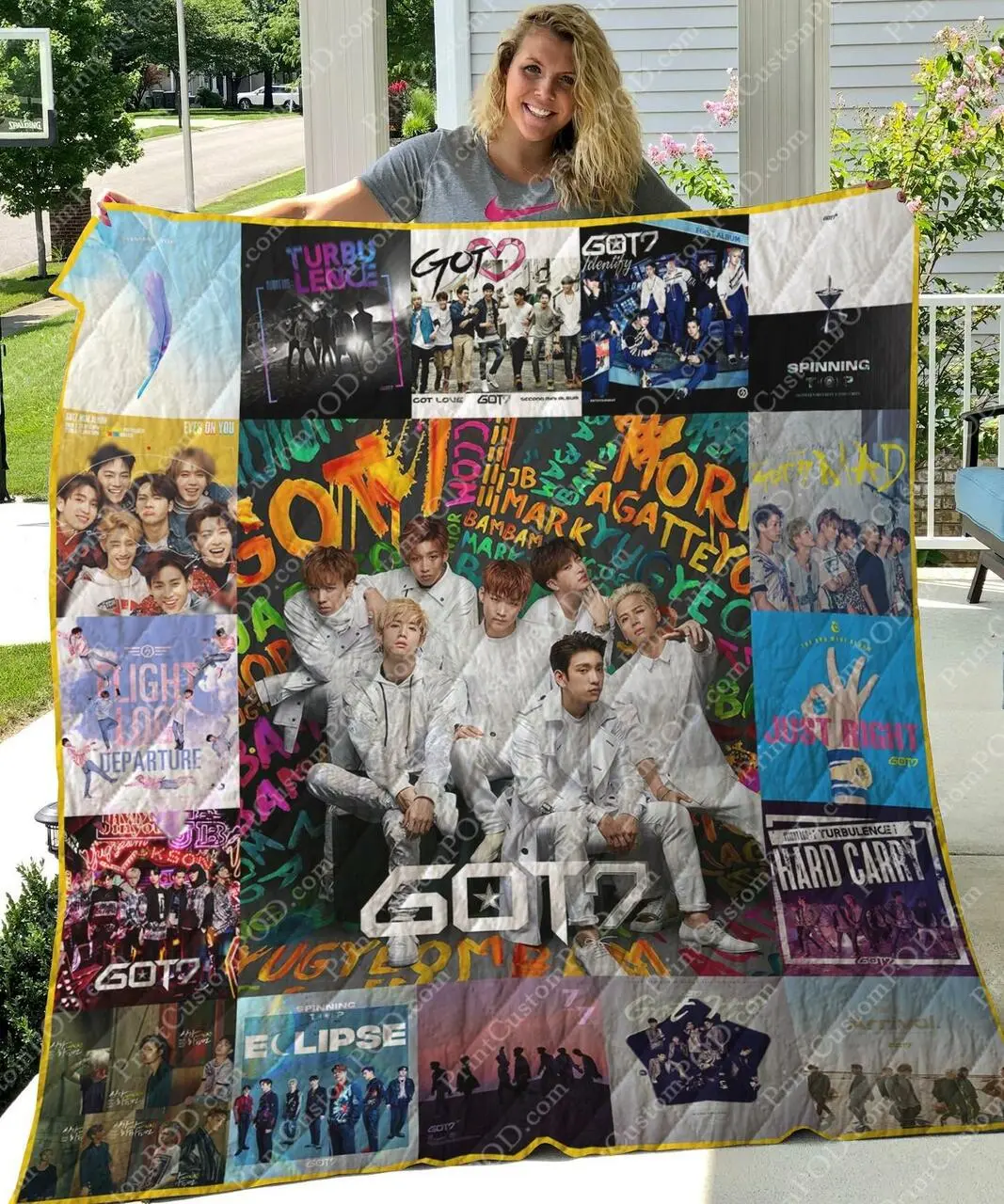 M300729 Got7 Quilt Blanket Quilt and Home Decor