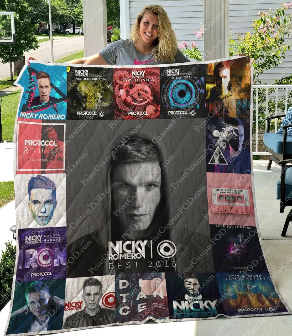 M300740 Nicky Romero Quilt Blanket Quilt and Home Decor