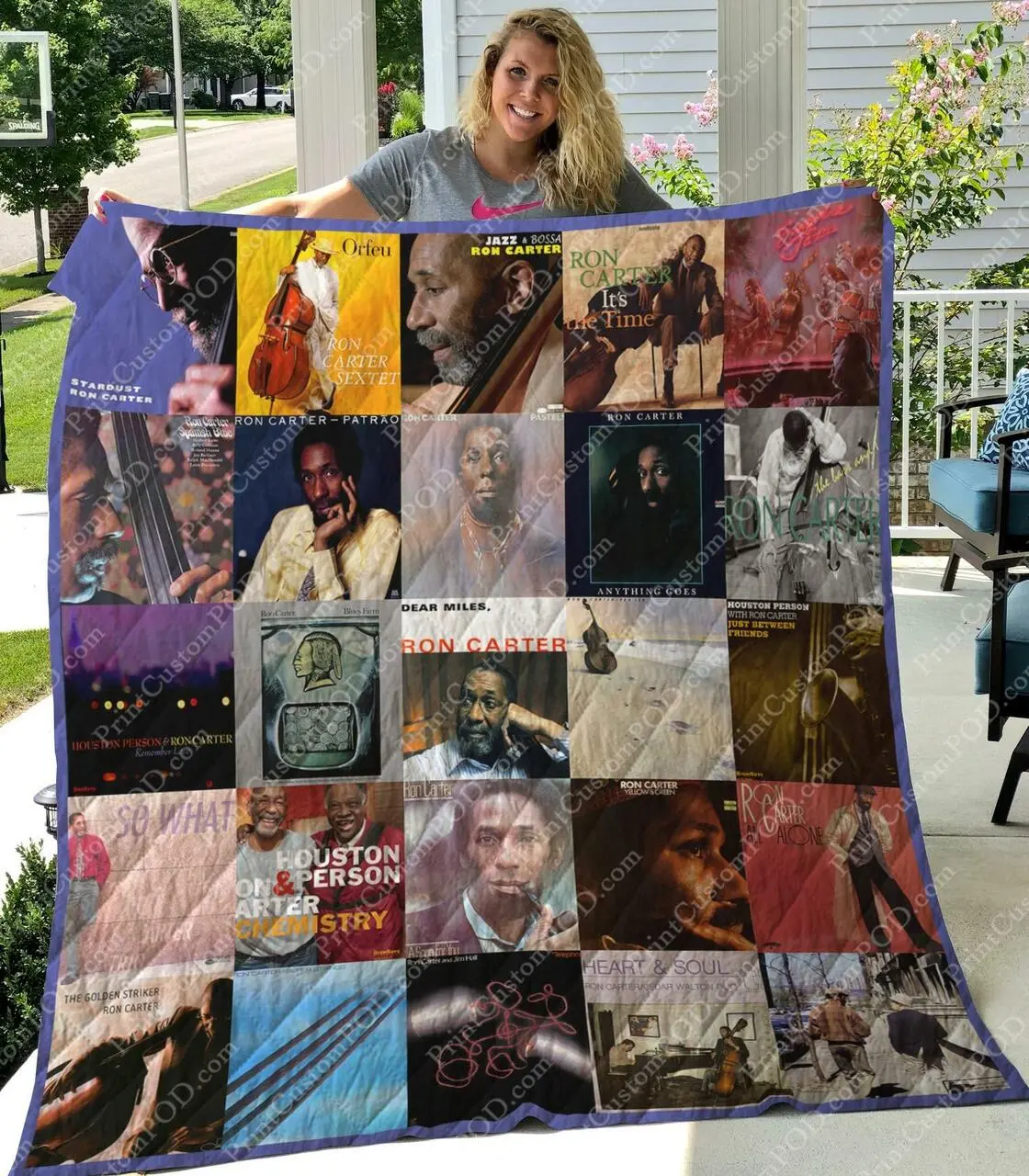 M300744 Ron Carter Quilt Blanket Quilt and Home Decor