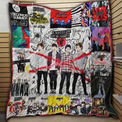 M310701 5 Seconds Of Summer Quilt Blanket  Quilt and Home Decor