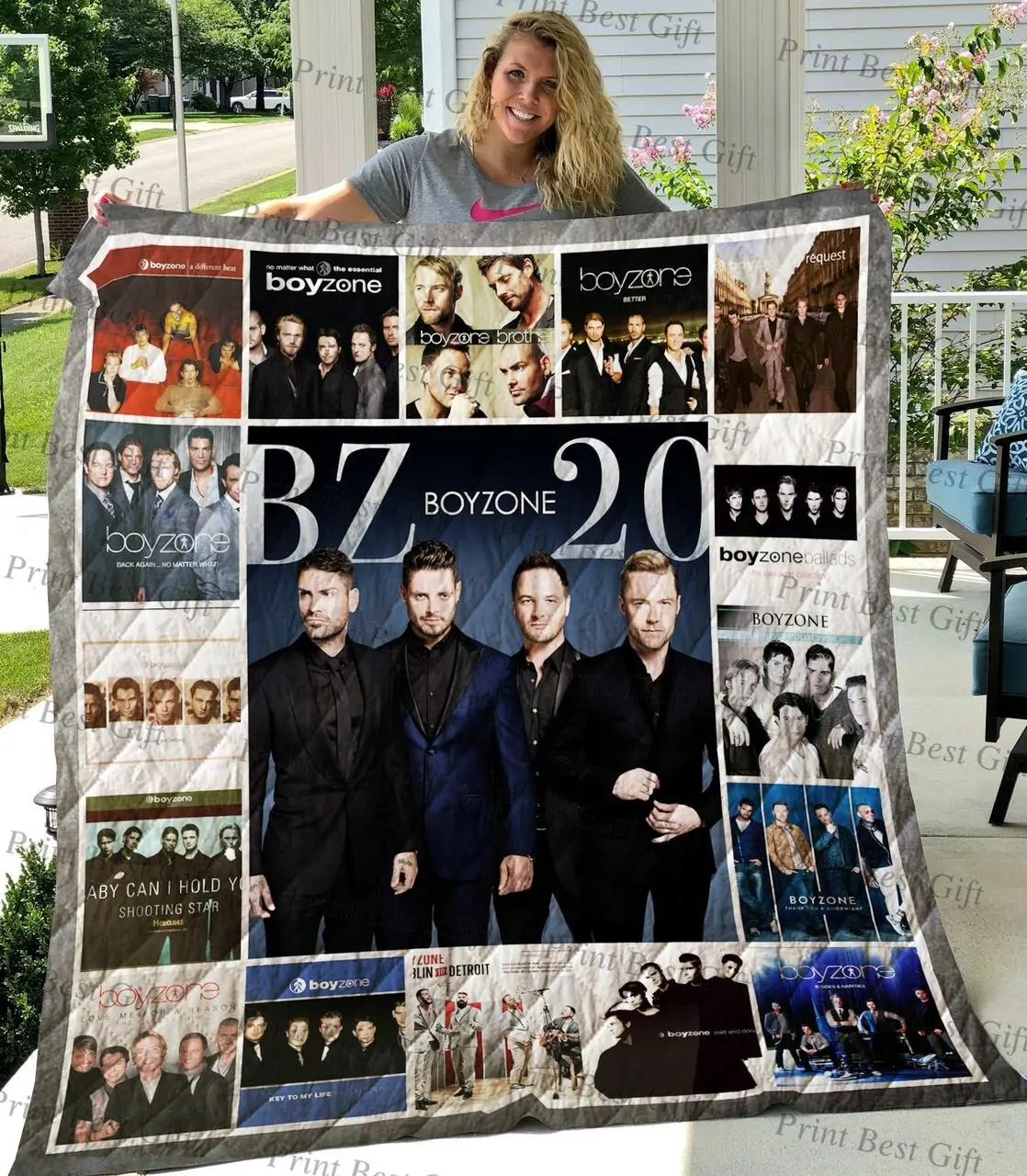 M310738 Boyzone Quilt Blanket Quilt and Home Decor