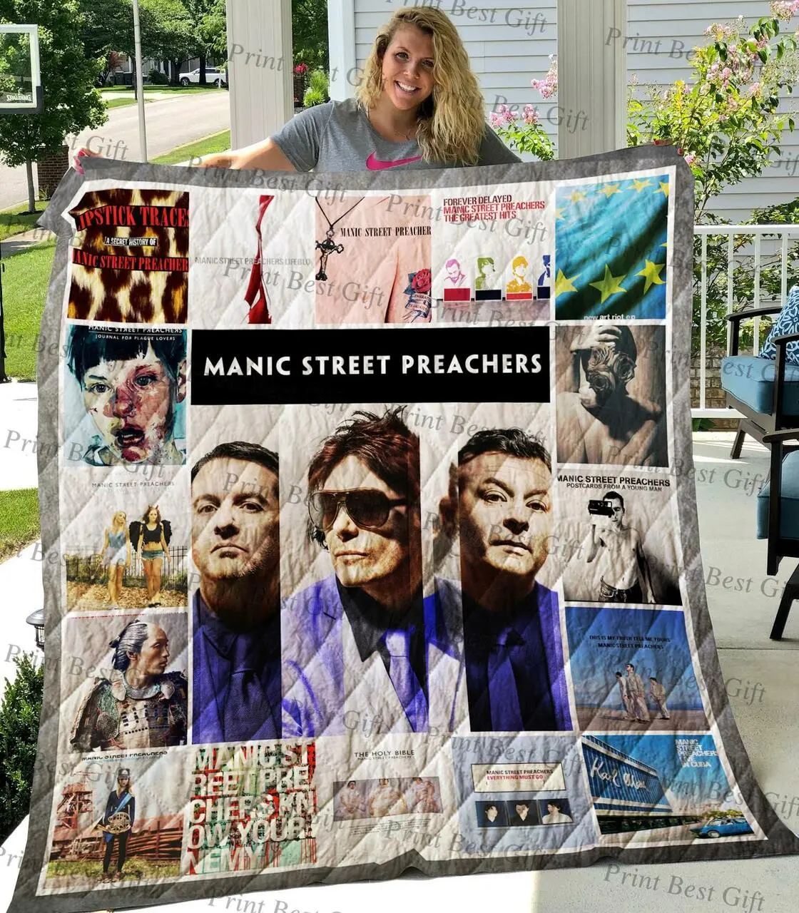 M310750 Manic Street Preachers Quilt Blanket Quilt and Home Decor