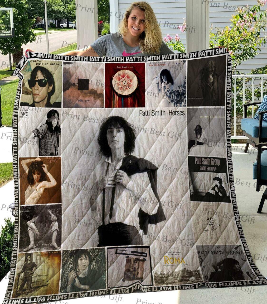 M310760 Patti Smith Quilt Blanket Quilt and Home Decor
