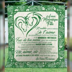 Ma Magnifique Fille Personnalise - Quilt Blanket and Home Decor