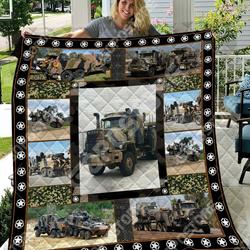 Mack Army Tow Truck Like Quilt Blanket and Home Decor
