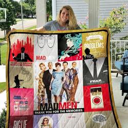 Mad Men Quilt Blanket 01582 and Home Decor