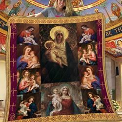 Madonna And Child Quilt Blanket Dhc1401856Vt and Home Decor