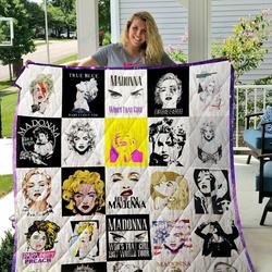 Madonna T Shirt Quilt Blanket and Home Decor