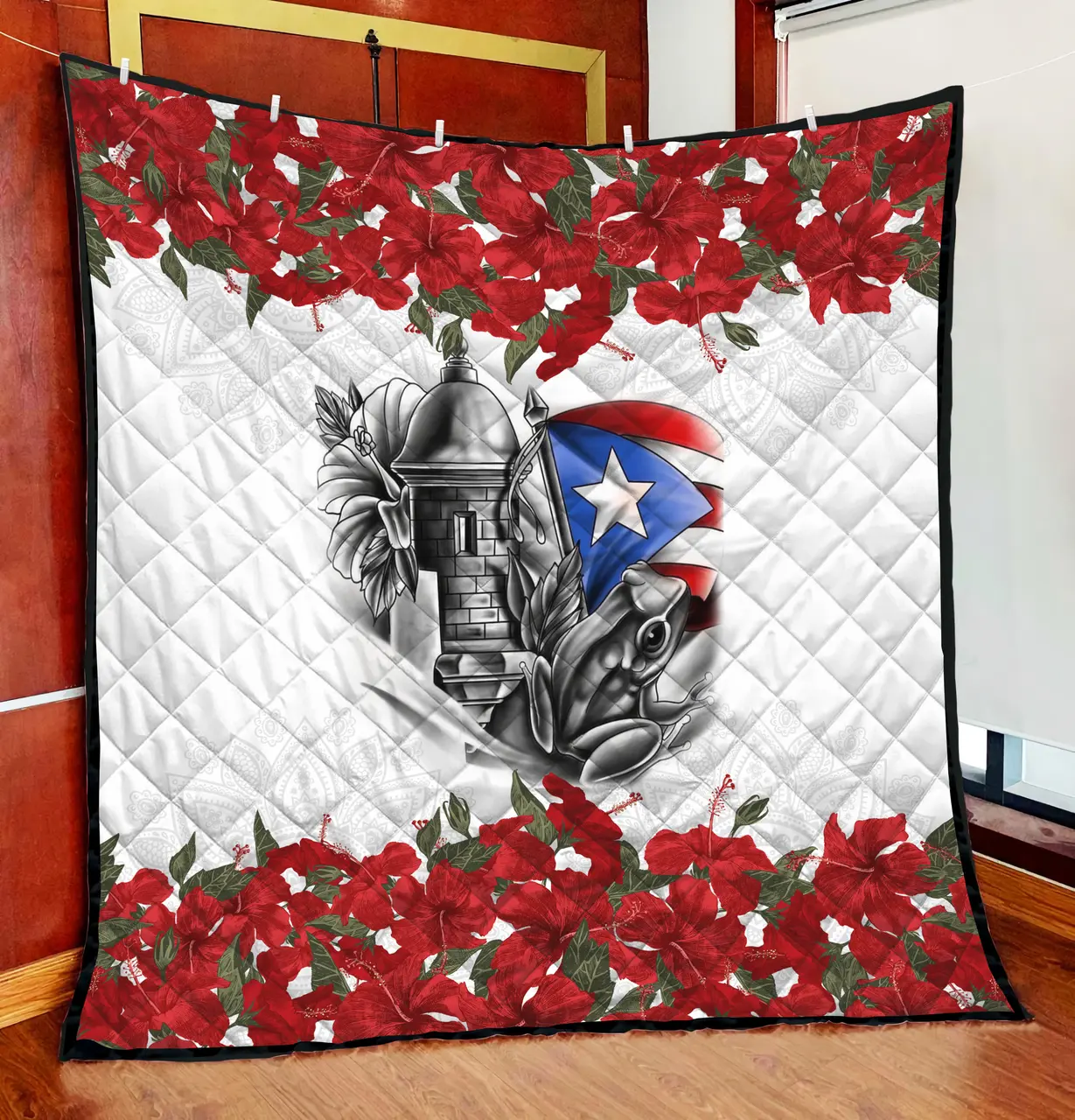 Maga Flower Puerto Rico Quilt Blanket MH24022104 and Home Decor