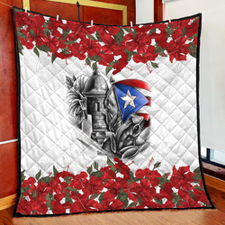 Maga Flower Puerto Rico Quilt Blanket MH24022104 and Home Decor