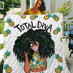 Magic Black Girl TH2309322CL Quilt Blanket and Home Decor