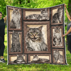 Maine Coon Cat O Quilt Sy and Home Decor