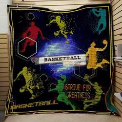 Make Color Basketball Quilt Blanket  Quilt and Home Decor