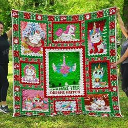 Make Your Dreams Happen  Unicorn Quilt Home Decor  Quilt and Home Decor