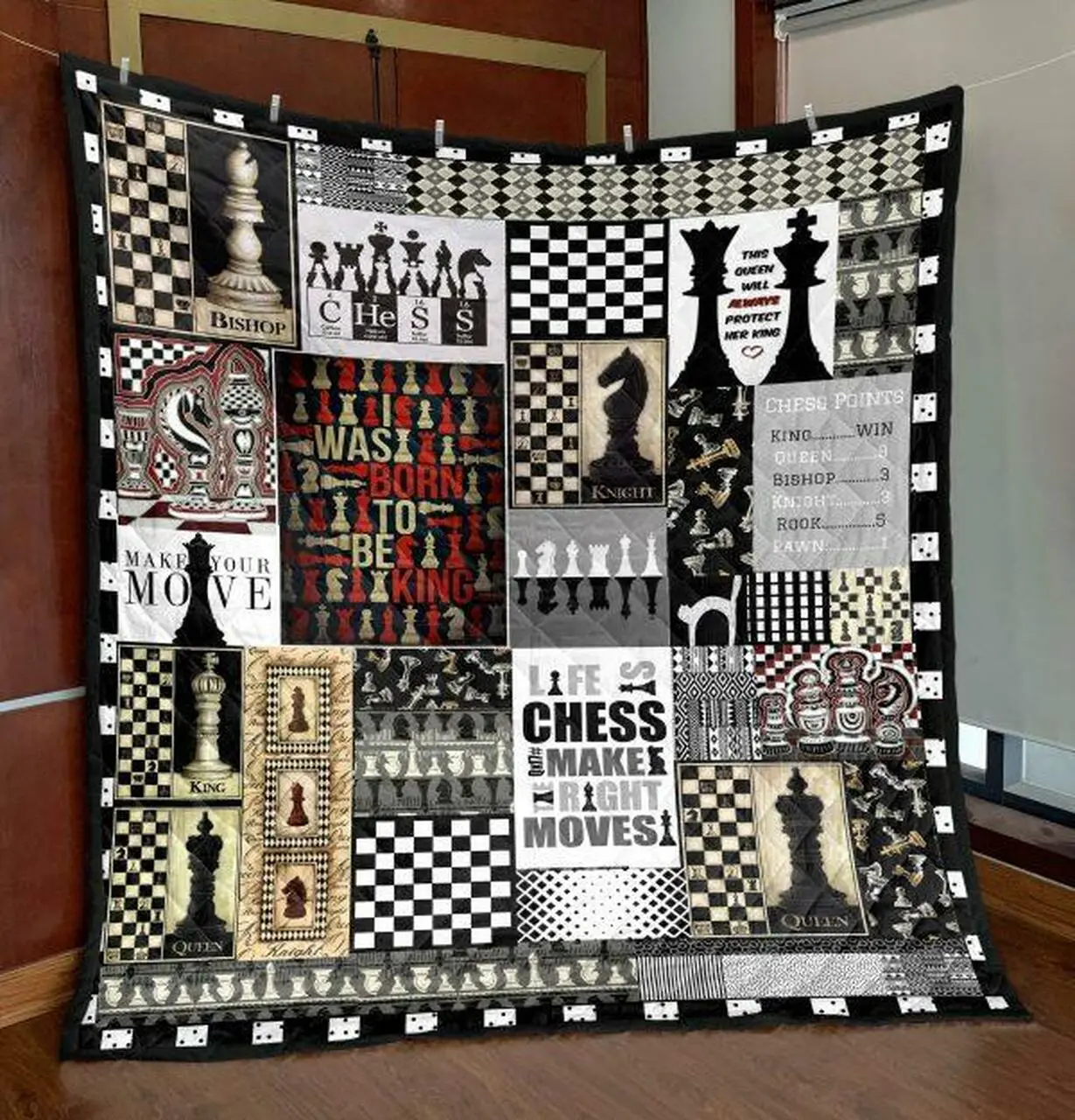 Make Your Move Chess Quilt Blanket Vd14 Quilt and Home Decor