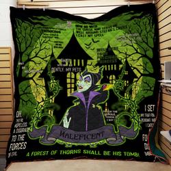 Maleficent Castle Quilt and Home Decor