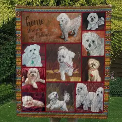 Maltese 10 Tlq0036 Quilt  Quilt and Home Decor