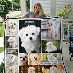 Maltese Quilt Blanket and Home Decor