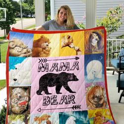 Mama Bear Quilt Blanket Dhc1501812Vt and Home Decor