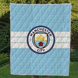 Manchester City Quilt Blanket and Home Decor