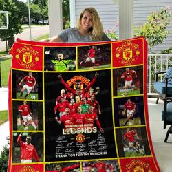 Manchester United Quilt Blanket 01 and Home Decor