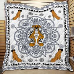 Mandala Boxer Quilt Blanket and Home Decor