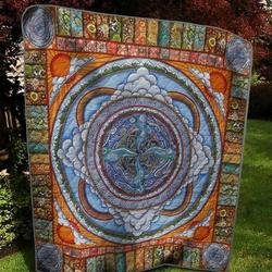Mandala Meditation P120407 Quilt Blanket  Quilt and Home Decor