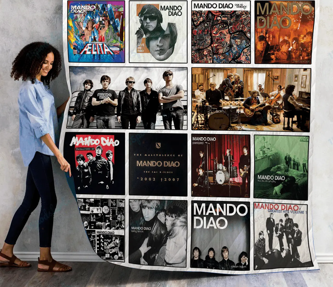 Mando Diao Albums Quilt Blanket Ver14 and Home Decor