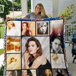 Mandy Moore Album Covers Quilt Blanket      and Home Decor