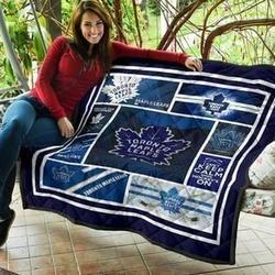 Maple Leafs Quilt Blanket 05 and Home Decor