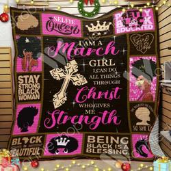 March Black Women Cl15100237Mdq Quilt Blanket and Home Decor