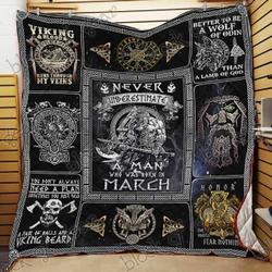 March Man Viking Cl19100544Mdq Quilt Blanket and Home Decor