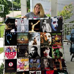 Marilyn Manson Albums Cover Poster Quilt 2 and Home Decor