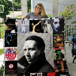 Marilyn Manson Albums Cover Poster Quilt Blanket and Home Decor