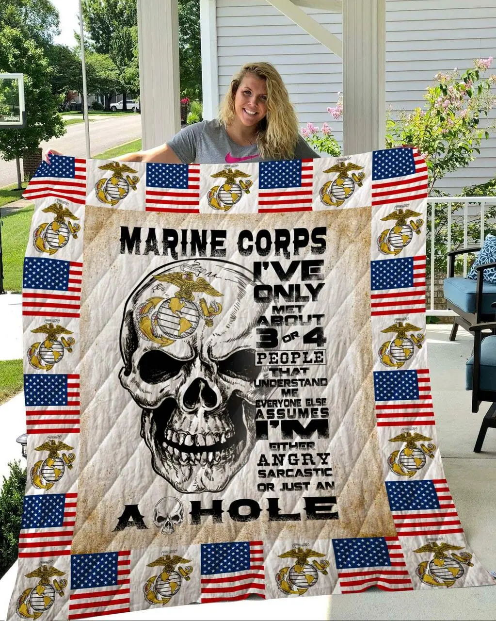 Marine Corps Quilt Bt21_0808 Quilt and Home Decor