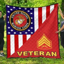 Marine Rank Blanket Th0807 Quilt and Home Decor
