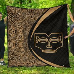 Marquesas Islands Flag Polynesian Premium Quilt  Circle Style  02 J2  Quilt and Home Decor