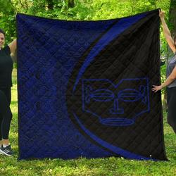 Marquesas Islands Flag Polynesian Premium Quilt  Circle Style  04 J2  Quilt and Home Decor