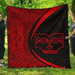 Marquesas Islands Flag Polynesian Premium Quilt  Circle Style  07 J2  Quilt and Home Decor