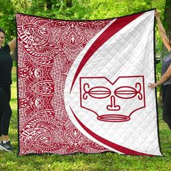 Marquesas Islands Flag Polynesian Premium Quilt  Circle Style  08 J2  Quilt and Home Decor
