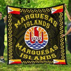 Marquesas Islands Polynesian Quilt Yellow Love Style J11 Quilt  Quilt and Home Decor