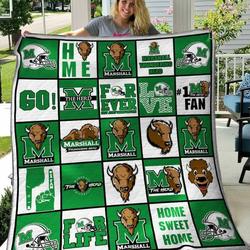 Marshall Thundering Herd Quilt Blanket B180617  Quilt and Home Decor