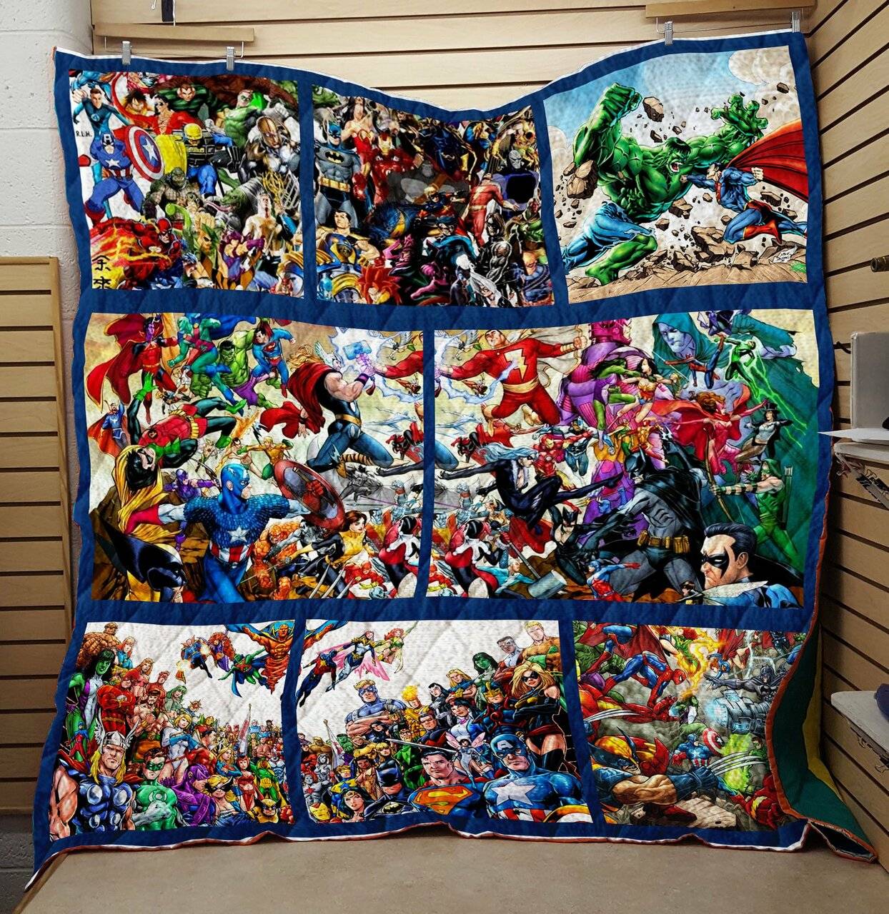 Marvel Dc Comic Quilt and Home Decor