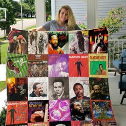 Marvin Gaye Quilt Blanket For Fans Ver 25 and Home Decor