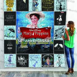 Mary Poppins Poster Quilt Blanket      and Home Decor
