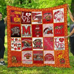 Maryland Terrapins Quilt Blanket and Home Decor
