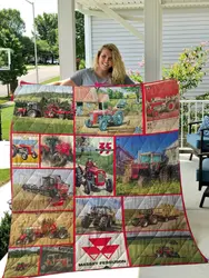 Massey Ferguson Farm Life Vintage Quilt  Maria and Home Decor