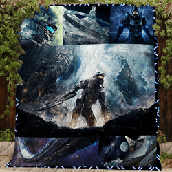 Master Chief Quilt Blanket and Home Decor
